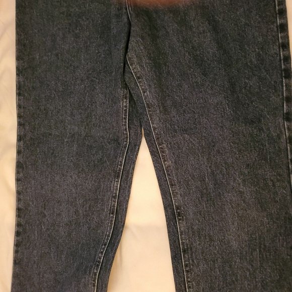 Lee Womens Blue 5 Pocket High Waist Tapered Leg Cotton Denim Original Jeans 14 M - Picture 9 of 12